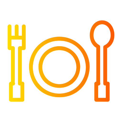 Ресторан Generic gradient outline иконка