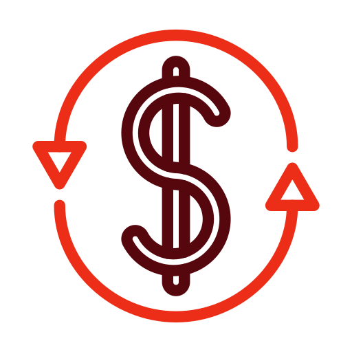 przepływ środków pieniężnych Generic color outline ikona