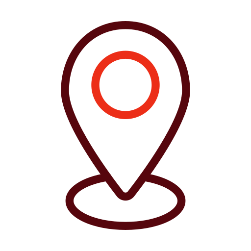 pin de ubicación Generic color outline icono