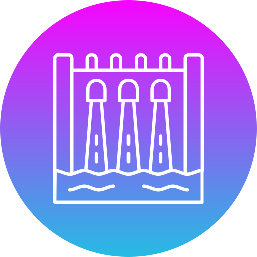 hidroeléctrico Generic gradient fill icono