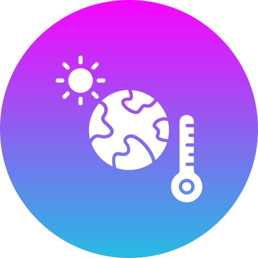 klimaatverandering Generic gradient fill icoon