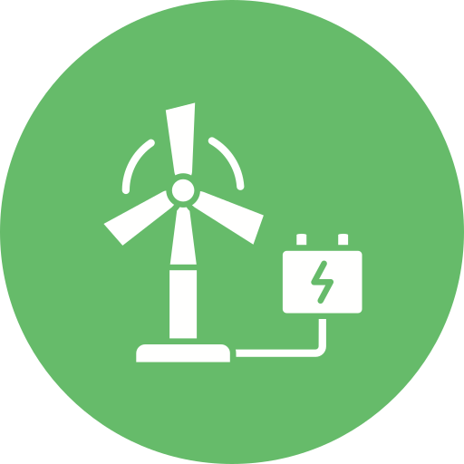 Eolic energy Generic color fill icon