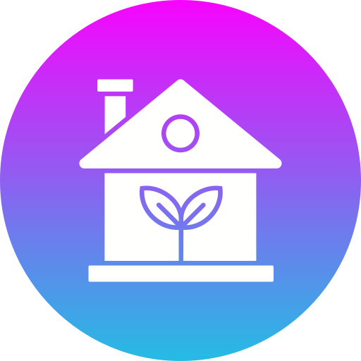 Eco home Generic gradient fill icon