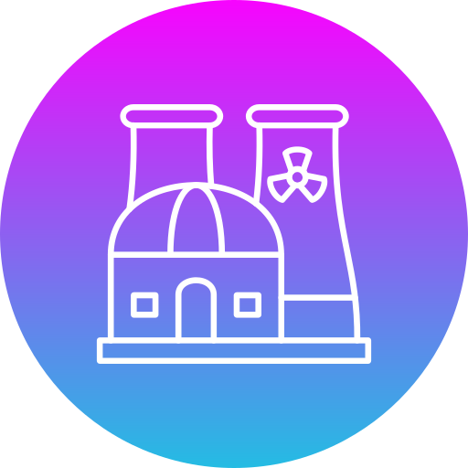 Nuclear plant Generic gradient fill icon