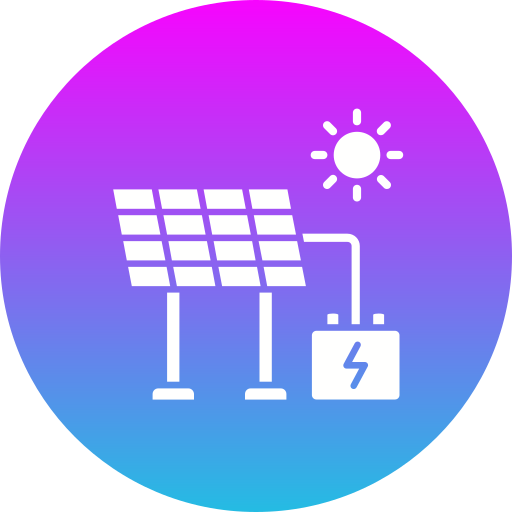 energía solar Generic gradient fill icono