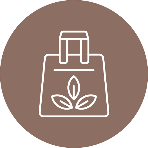 ekologiczna torba Generic gradient fill ikona