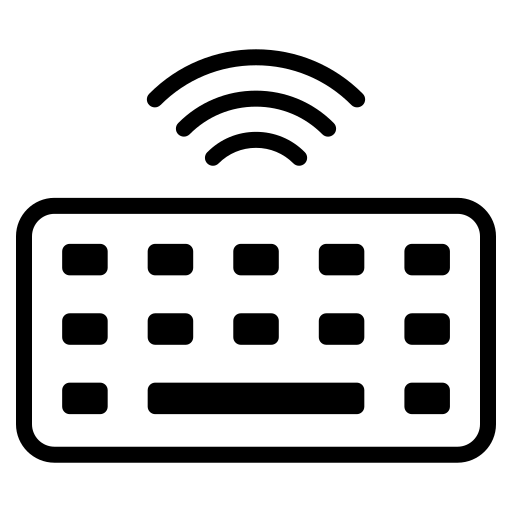 키보드 무선 Generic black outline icon