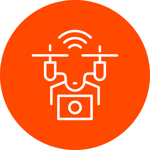 Camera drone Generic color fill icon