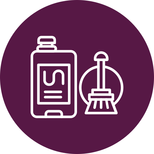 Cleaning tools Generic color fill icon