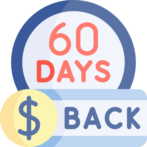 60 days Kawaii Flat icon