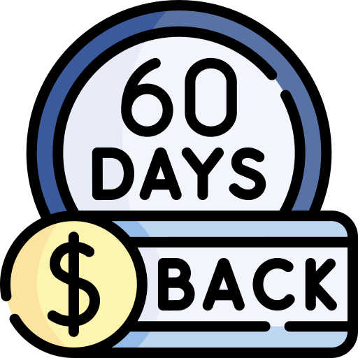 60 dni Kawaii Lineal color ikona