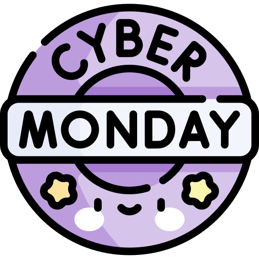 cyber-maandag Kawaii Lineal color icoon