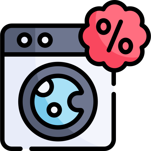 세탁기 Kawaii Lineal color icon