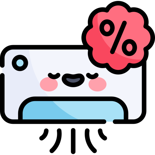 Air conditioning Kawaii Lineal color icon