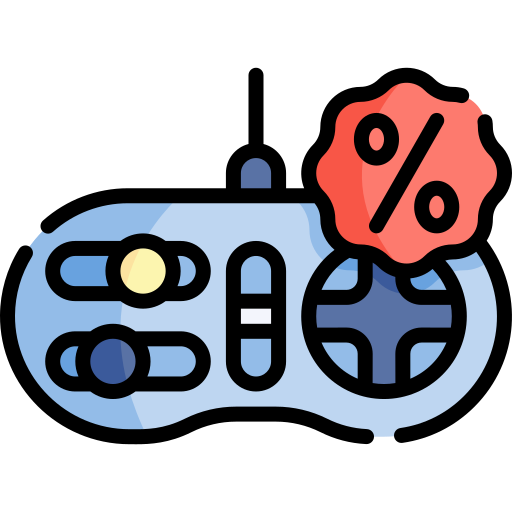 Игровой контроллер Kawaii Lineal color иконка