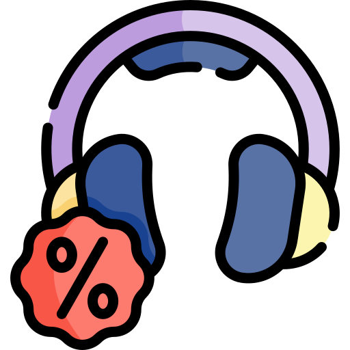 Headphone Kawaii Lineal color icon