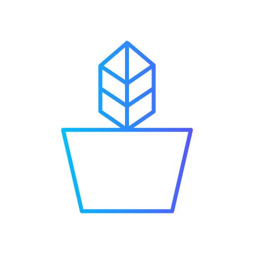 Plant pot Generic gradient outline icon