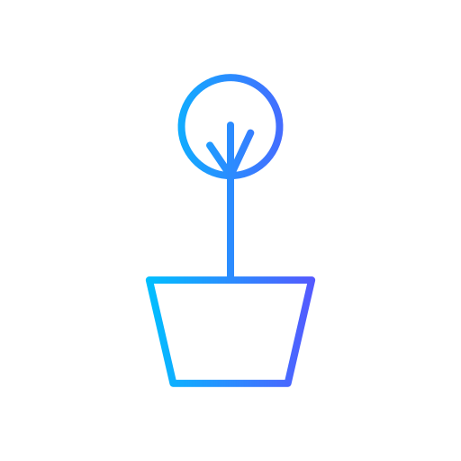 Plant pot Generic gradient outline icon