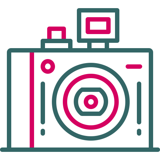 fotocamera compatta Generic color outline icona