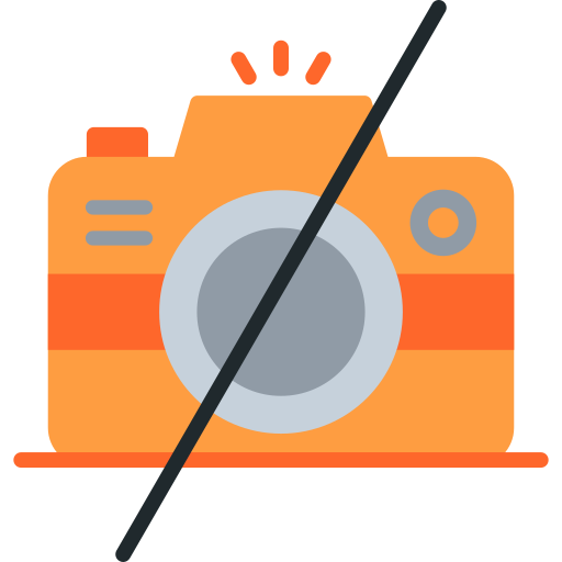 No camera Generic color fill icon