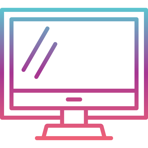 Computer Generic gradient outline icon