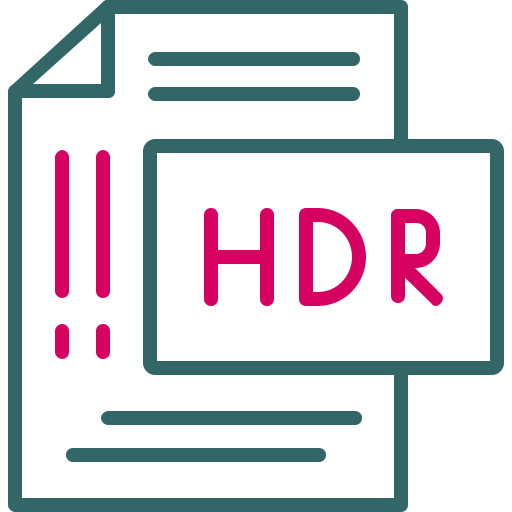 Hdr Generic color outline icon
