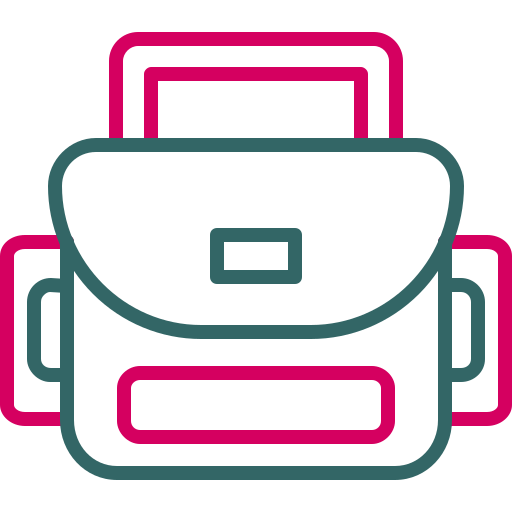 Camera bag Generic color outline icon