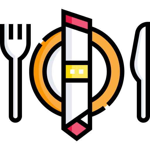 comida Detailed Straight Lineal color icono