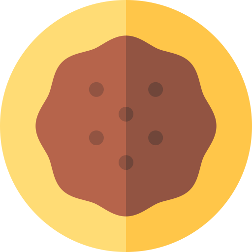 galleta Basic Rounded Flat icono