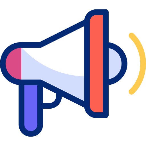 Megaphone Basic Accent Lineal Color icon