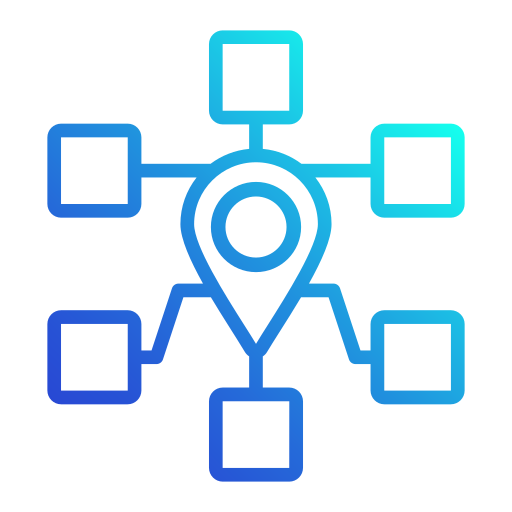 Mapping Generic gradient outline icon