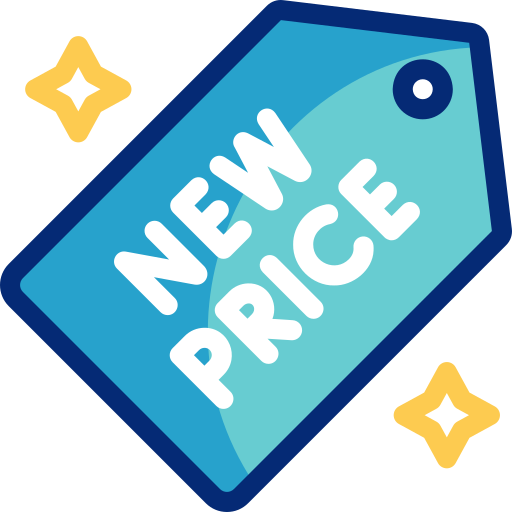 New price Basic Accent Lineal Color icon