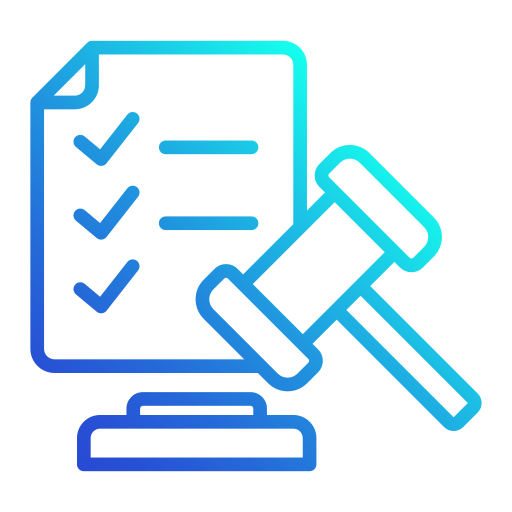 legal Generic gradient outline icono