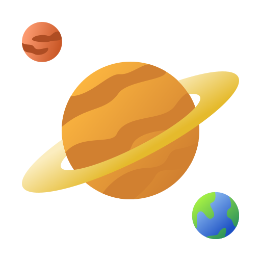 Planetary Generic gradient fill icon