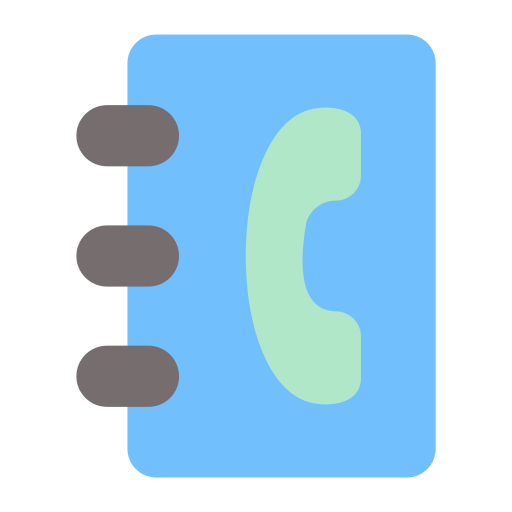 kontaktbuch Generic color fill icon