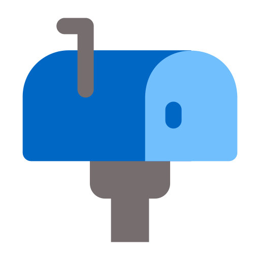 skrzynka pocztowa Generic color fill ikona