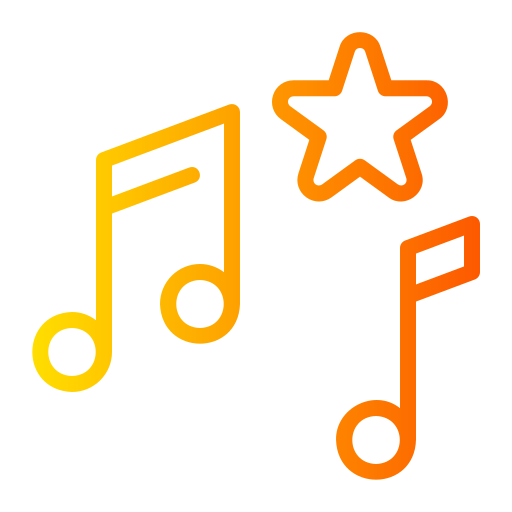 musical Generic gradient outline icon
