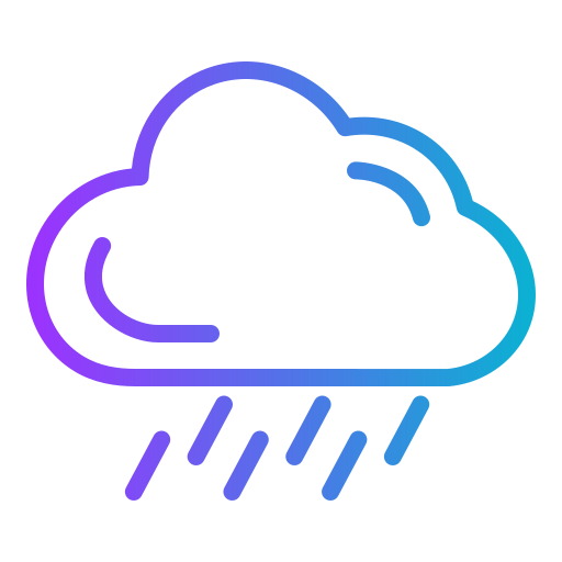 chmura deszczowa Generic gradient outline ikona