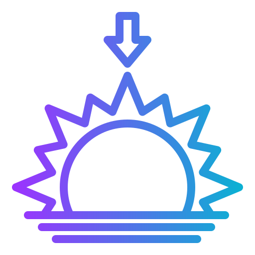 sole Generic gradient outline icona