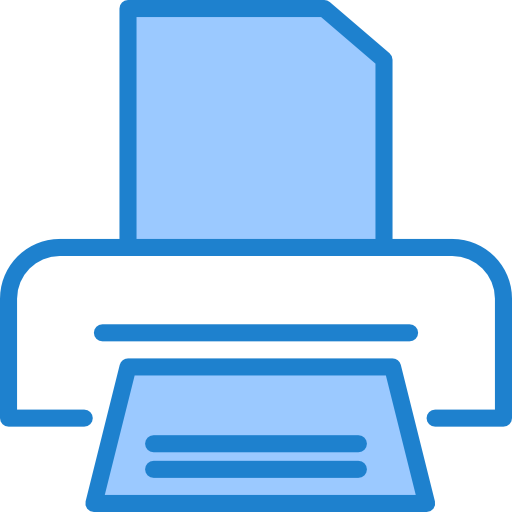 Printer srip Blue icon