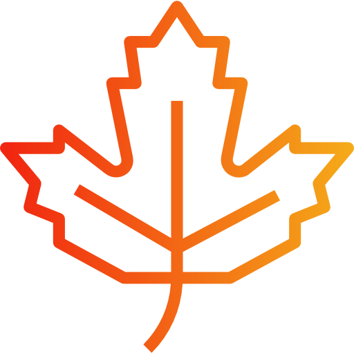 Maple leaf PongsakornRed Gradient icon