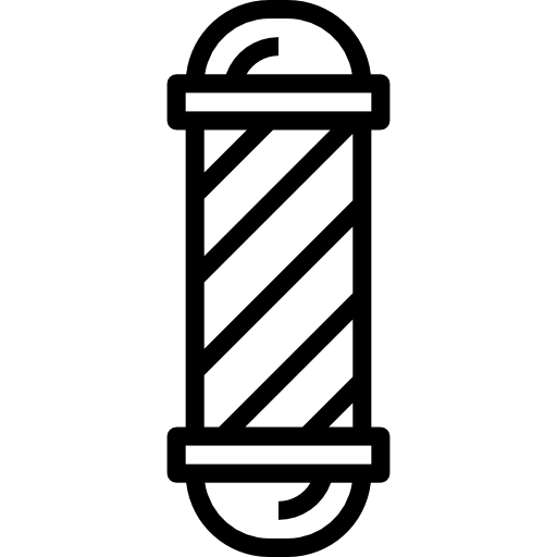 이발소의 간판 기둥 PongsakornRed Lineal icon