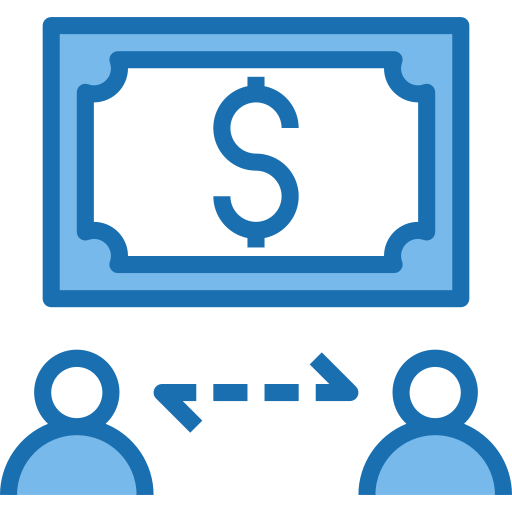 Money transfer Phatplus Blue icon