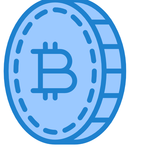 bitcoiny srip Blue ikona