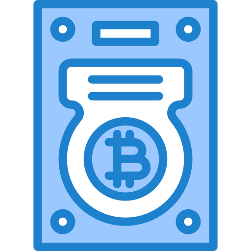 Hard disk srip Blue icon