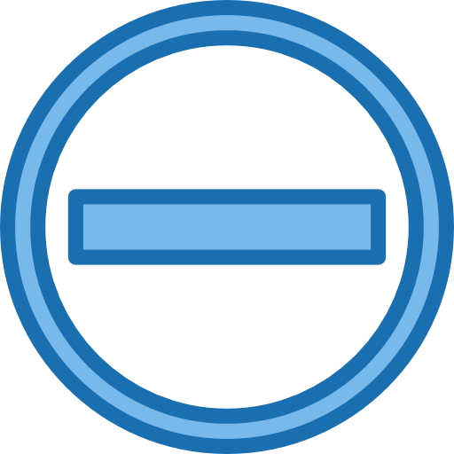 No entry Phatplus Blue icon