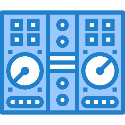 dj-mixer srip Blue icon