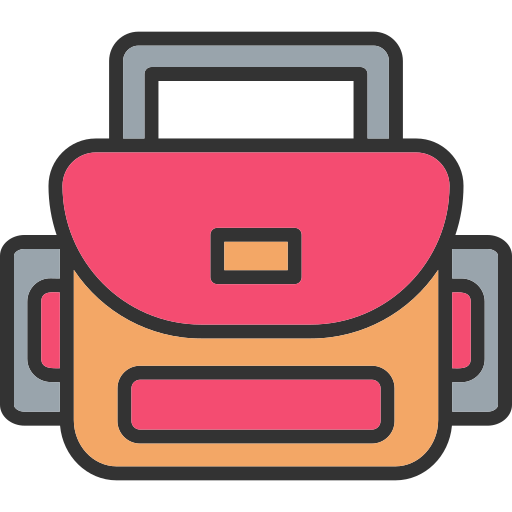 sac pour appareil photo Generic color lineal-color Icône