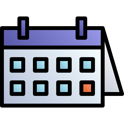 kalender Generic gradient lineal-color icon