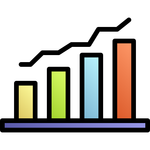 diagramm Generic gradient lineal-color icon